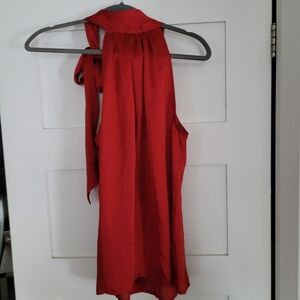 Violet & Claire Vibrant Red Blouse Size S